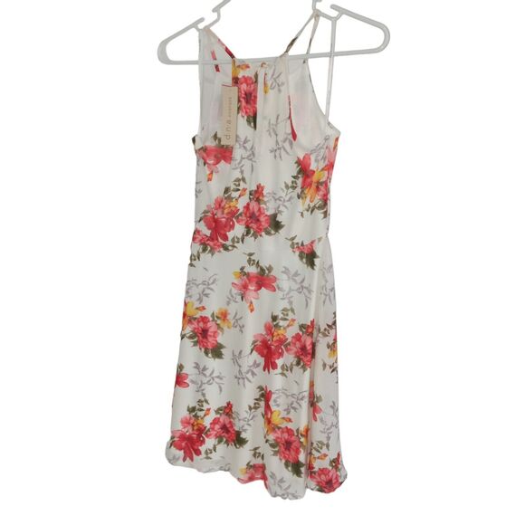 NWT DNA Couture Floral Spaghetti Strap Ivory Sun Dress Women's Size Small - Picture 2 of 7